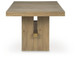 Lasinger - Rectangular Dining Room Extension Table - Light Brown