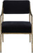 Bastille - Upholstered Dining Arm Chair (Set of 2) - Brass Frame