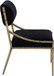 Bastille - Upholstered Dining Side Chair (Set of 2) - Brass Frame