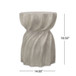 Modern Canis Side Table Outdoor Use - Gray