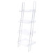 Cimarron - Ladder Bookcase With 4 Shelves - Clear