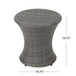 Thrive - Hourglass Rattan Table With No Glass Top