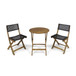 Ever - Outdoor Dining Set With Dining Table And 2 Chair