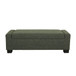 Textured Fabric Ottoman Bench With Hinged Lid