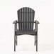 Outdoor Weather Resistant Acacia Wood Adirondack Dining Chairs (Set of 2)
