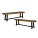 Cloud - Outdoor Bench With Acacia Wood Frame And Slat Panel Design