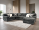 Elieth Modern Sectional in Fabric 9800 by Happy Homes