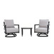 Outdoor Patio Furniture, Chat Set, Sunbrella Cushions And Side Table
