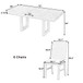 Topmax - 7 Piece Traditional Extendable Dining Table Set With Butterfly Leaf And 6 Upholstered Dining Table Set