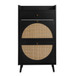 Allen - Rattan 2 Door 1 Drawer Cabinet Shoe Rack For Entrance