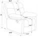 Devonaire - Manual Recliner With Padded Arms - Dark Brown