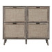 4 Door Shoe Rack, Freestanding Modern Shoe Storage Cabinet