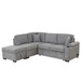 Sleeper Sofa Bed, 2 In 1 Pull Out Sofa Bed L Shape Couch With Storage Ottoman For Living Room, Bedroom Couch And Small Apartment