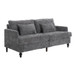 Mid Century Modern Fabric Loveseat Sofa, 2 Seat Upholstered Couch