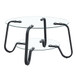 Retro Minimalist Style Metal Frame Double Layer Tempered Glass Coffee Table
