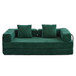 Floor Couch, Convertible Floor Sofa Bed With Pillow Back Support Armrest