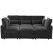 Modern Modular U-Shaped Sofa Bed With Movable Ottoman, USB Ports, Phone Holder