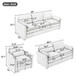Cozy Sofa Set Oversized Comfy Cloud Sofa With Double Cushion
