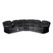 Challenger - Recliner Sectional Sofa, Built In USB, C Ports & Bluetooth