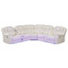 Challenger - Recliner Sectional Sofa, Built In USB, C Ports & Bluetooth