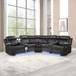 Lacrosse - Power Reclining Sectional Sofa