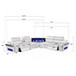Nova - Sectional With Bluetooth Speaker, LED And Lifting Wine Cabinet