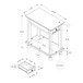 Accent End Table, Storage Drawer, Traditional - Espresso