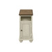 Accent End Table, Storage, Traditional - White