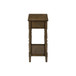 Accent End Table, 2 Tier, Storage Drawer, Traditional Stylish Design