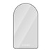 Arched LED Vanity Mirror With Time & Temperature Display, Anti-Fog, Dimmable Backlight In Frame, 3 Color Temperatures