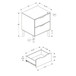 Modern Accent Table With Storage Drawers