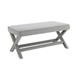 Comfort Double Bench Upholstered With X Crossed Legs
