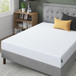 Zinus Green Tea 8-inch cushioned firm memory foam mattress in queen size, shown on platform bed frame
