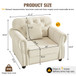 Upholstered Sofa With Nailhead Trim And Rolled Armrests