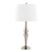 Sawyer - Contemporary Table Lamp (Set of 2) - Nickel / White