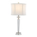 Diamond - Torch Contemporary Crystal Table Lamp (Set of 2) - Clear / Off White / Polished Nickel