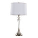 Ashland - Contemporary Crystal Table Lamp (Set of 2) - Clear Crystal / Nickel / White