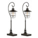 Landen - Contemporary Task Lamp (Set of 2) - Oil Rubbed Bronze / Clear
