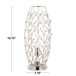 Crystal - Buds Contemporary Uplight Lamp - Polished Nickel / Clear Crystal