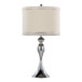 Ashland - Contemporary Table Lamp With Trim (Set of 2) - Polished Chrome / Cream