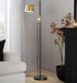 Metric - Industrial Floor Lamp - Black / Antique Brass