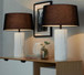 Petra - Contemporary Table Lamp (Set of 2) - Cream / Black