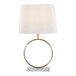 Moon - Contemporary Table Lamp - White / Gold