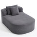 Oversized Chaise Lounge Sofa Bed With Deep Seat And Soft Pillows