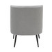Fran - Contemporary Slipper Chair - Black / Light Gray