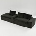 Modular Sofa, Convertible Twin Seat With Chaise Lounge