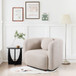 Japandi Style Accent Square Chair
