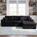 Corner Chaise L-Shaped Sectional Sofa Bed