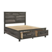 Amelia Bedroom Set in Grayish Brown