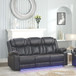Challenger - LED Power Recliner Sofa